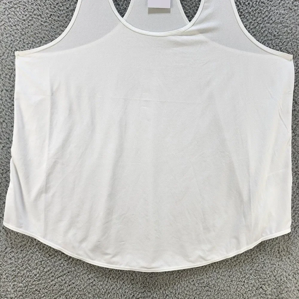 COTTON:ON Plus Size Active Curve Tank Top Women's 16 White Racerback Sleeveless~ - Picture 2 of 12